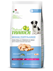 Natural Trainer Crocchette Pollo Fresco Per Cuccioli Taglia Media Sacco 12kg-3