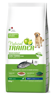 Natural Trainer Crocchette Tonno/Riso Per Cani Adulti Taglia Grande Sacco 12 Kg-2