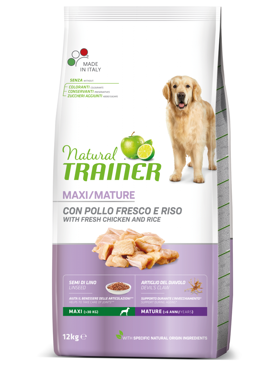 Natural Trainer Crocchette Pollo Per Cani Adulti Taglia Grande Sacco 12kg-3