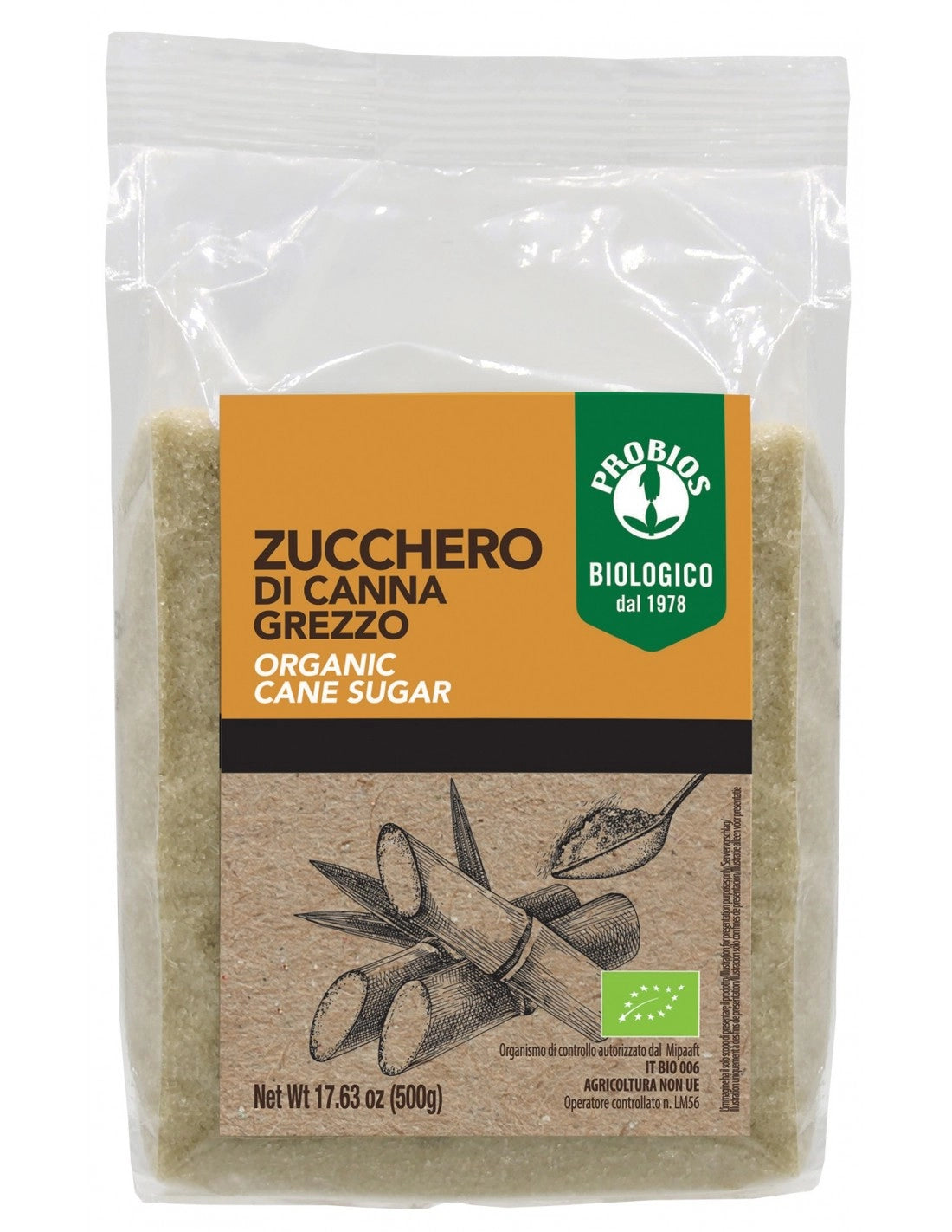 ZUCCHERO DI CANNA GREZZO 500G-1