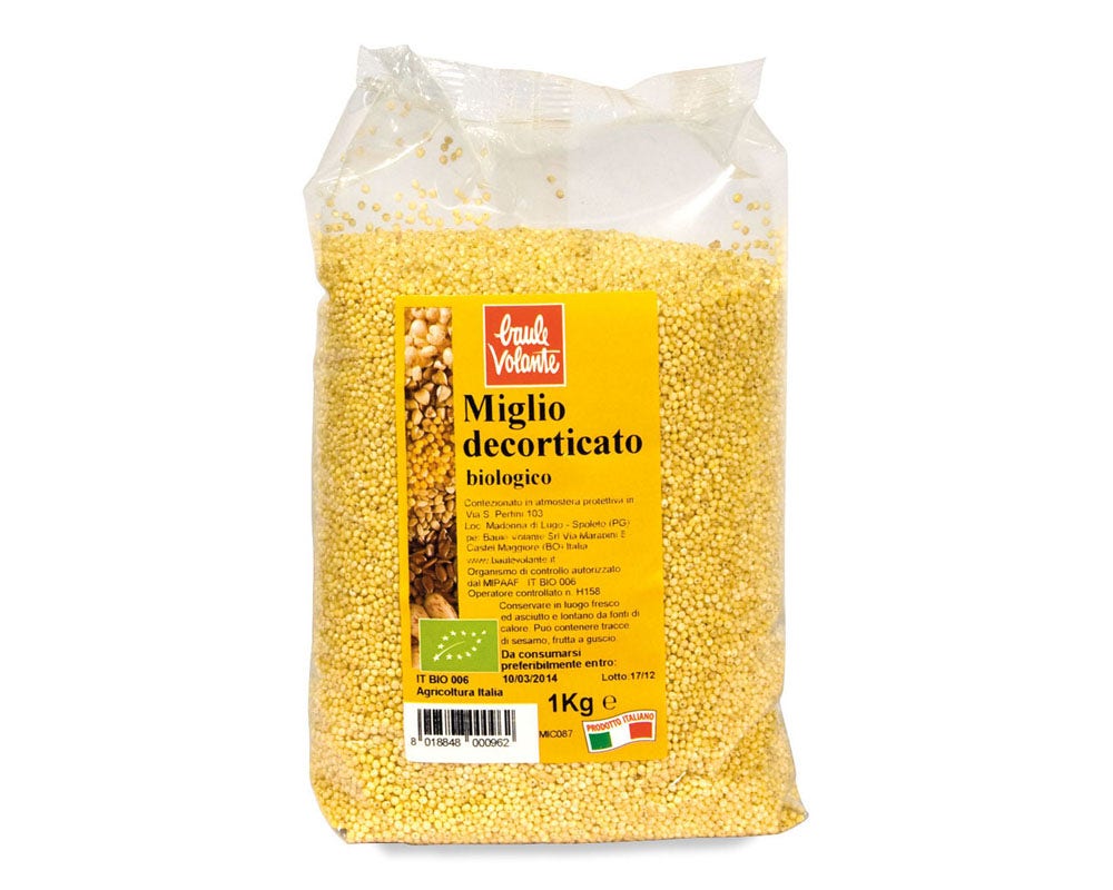 Baule Volante Miglio Decorticato Bio 1kg-2