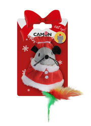 Camon Gioco Topino Con Vestito Natalizio Per Gatti-3
