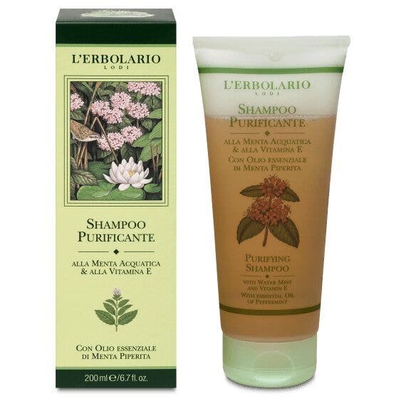 L'Erbolario Shampoo Purificante alla Menta e alla Vitamina E 200ml-1