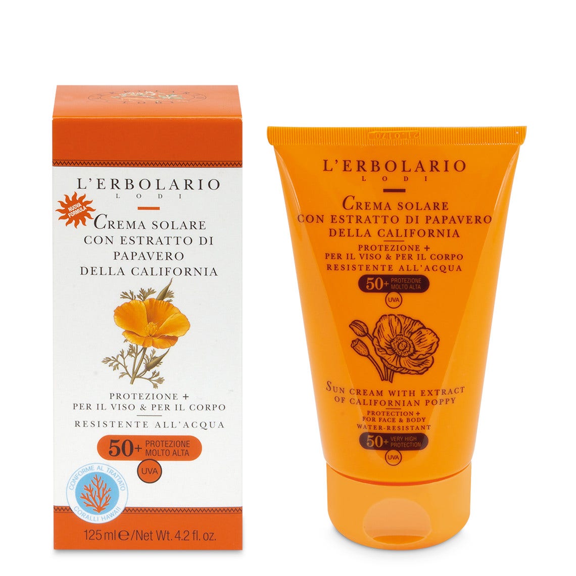 L'Erbolario Crema Solare Viso/Corpo Papavero 125ml SPF50+-2