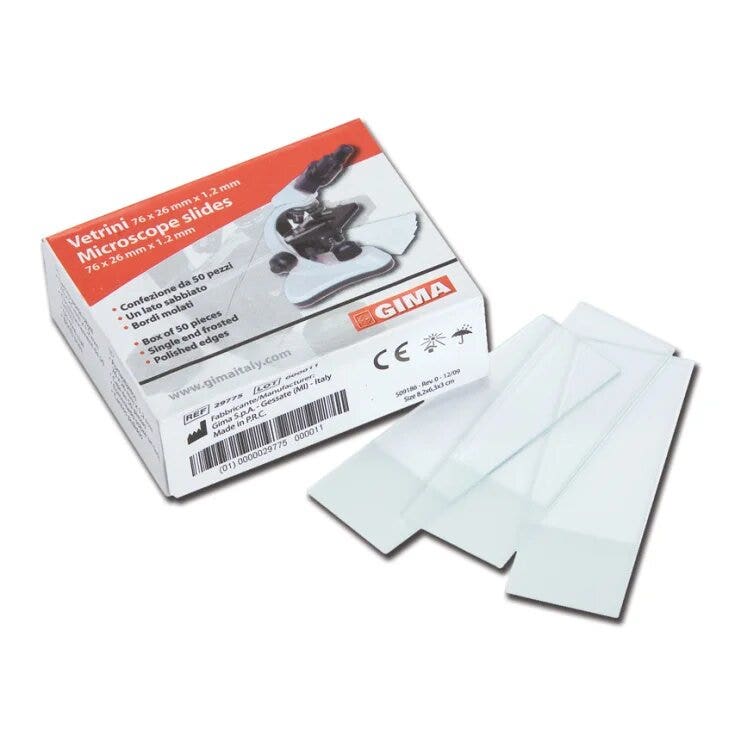 Vetrino Molato Sabbiato 26x76x1,2mm 200 Pezzi-1