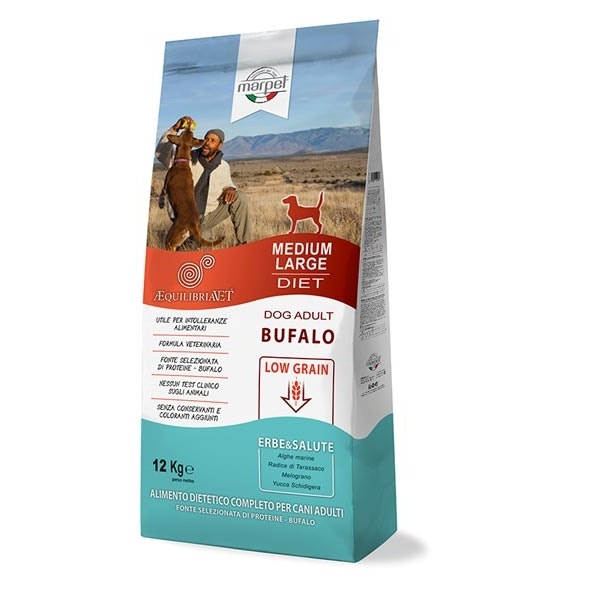 Marpet Aequilibriavet Low Grain Bufalo Cibo Secco Per Cani Adulti Taglia Medium Large Sacco 12Kg-2