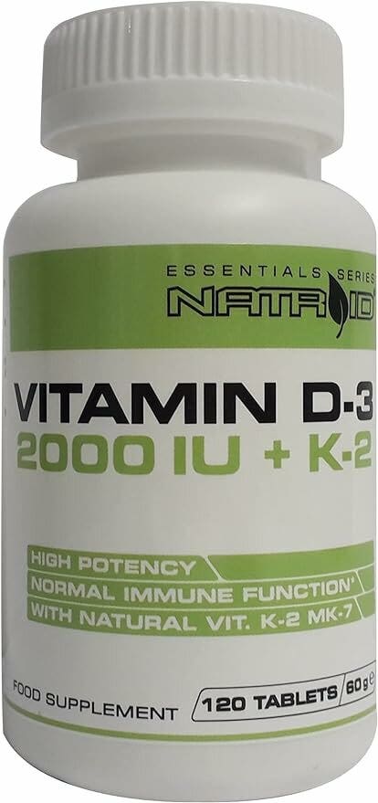 Natroid Vitamin D-3 2000IU + K2 120 Compresse-1