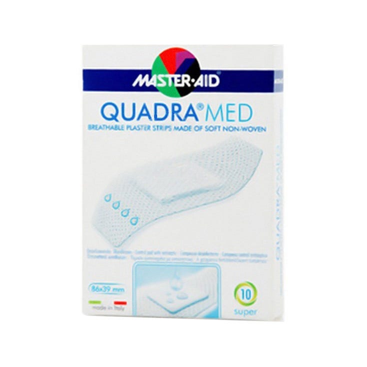 Master Aid Quadra Med Dermoattivo Super 86x39mm 10 Pezzi  - 3