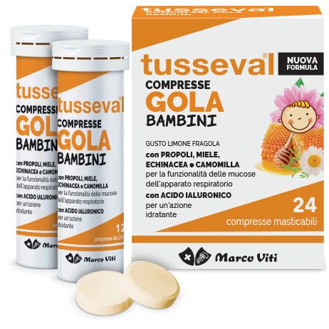 Marco Viti Tusseval Gola Bambini 24 Compresse-1