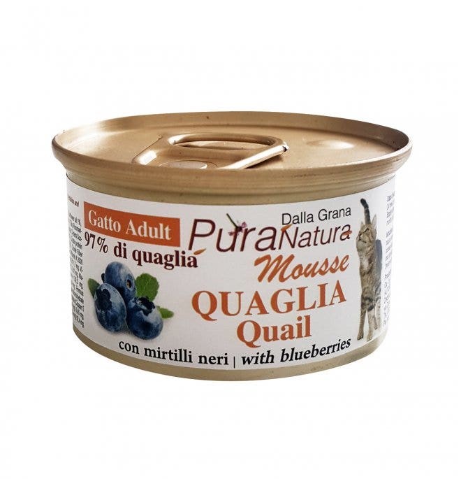 PuraNatura Quaglia Cibo Umido Gatti Adulti Scatoletta 85g-2