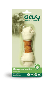 Oasy Snack per Cani Osso Masticabile con Pollo Taglia L 67g-2