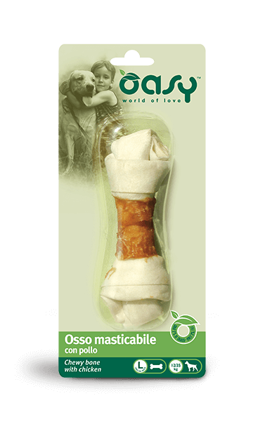 Oasy Snack per Cani Osso Masticabile con Pollo Taglia L 67g-2