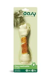 Oasy Snack per Cani Osso Masticabile con Pollo Taglia XL 98g-2