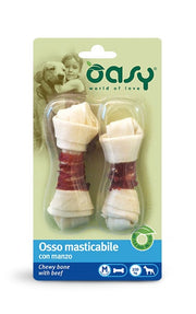 Oasy Snack per Cani Osso Masticabile con Manzo Taglia M 54g-2