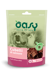 Oasy Snack per Cani Cubetti di Salmone 80g-2