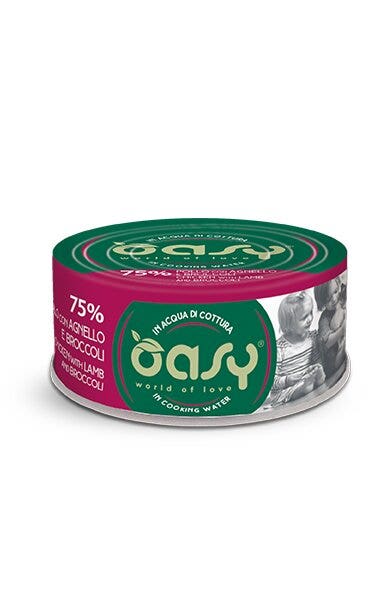 Oasy Wet Cat More Love Pollo Con Agnello E Broccoli 70g-1