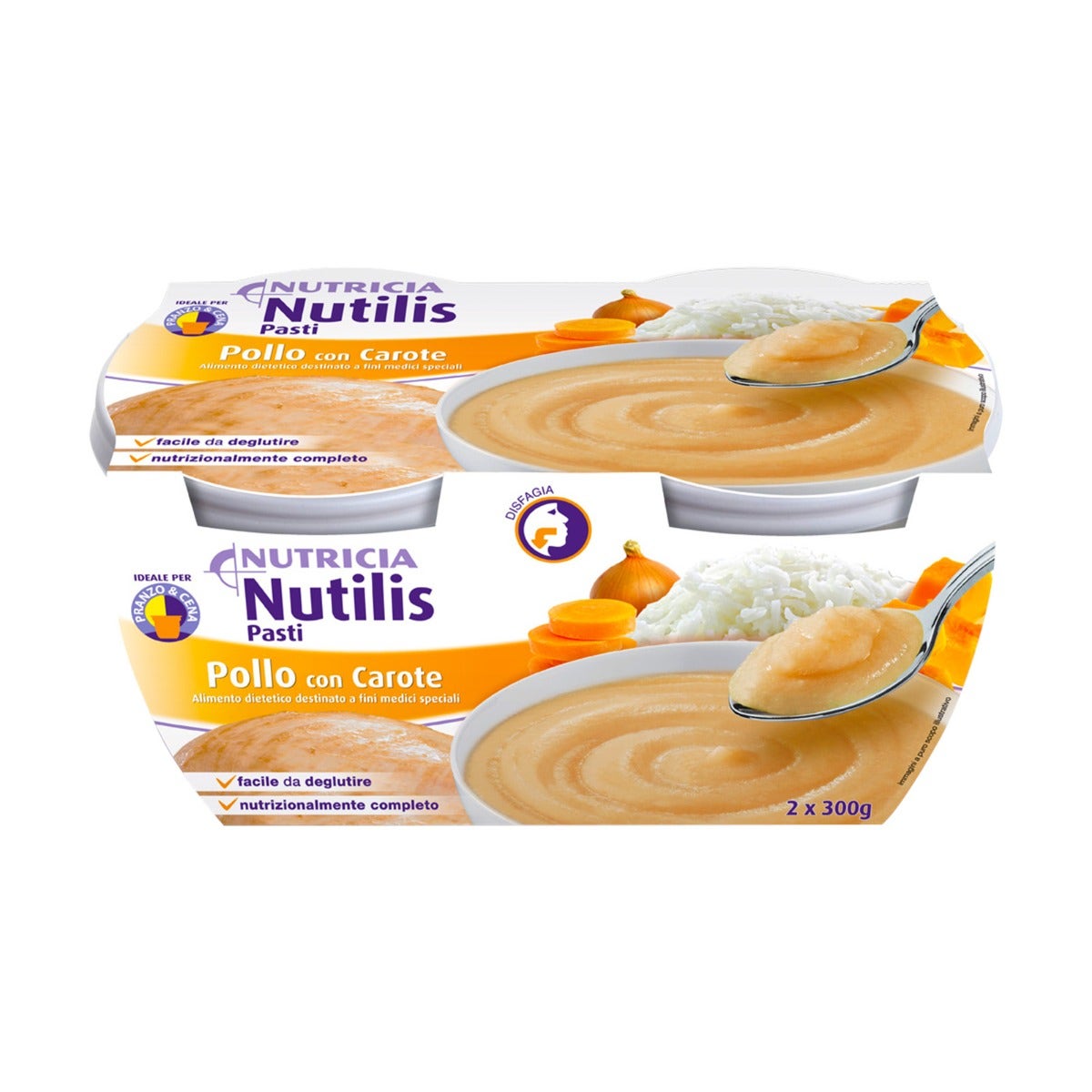 Nutilis Pasti Pollo Con Carote 2x300g-3