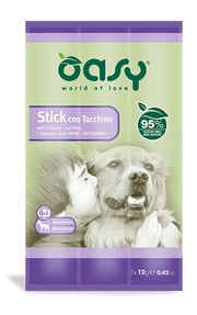 Oasy Snack per Cani Stick con Tacchino 3x12g-2