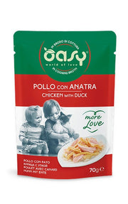 Oasy Wet Cat  More Love Pollo Con Anatra Cibo Umido Per Gatti Adulti 70g-2