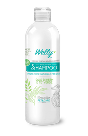 Welly Shampoo Olio Di Neem & Tè Verde Per Cani 250ml-1