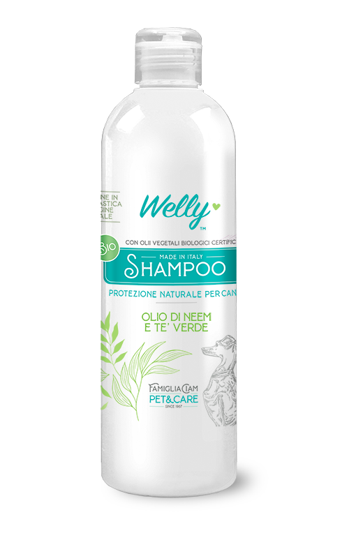 Welly Shampoo Olio Di Neem & Tè Verde Per Cani 250ml-1