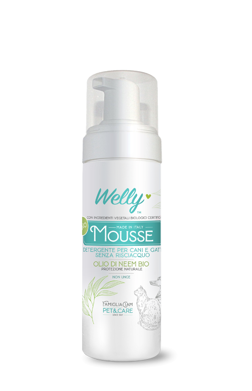 Welly Mousse Detergente Olio Di Neem Per Cane E Gatto 150ml-2