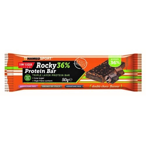 Named Sport Rocky 36% Protein Bar Double Choco Barretta 50g-2