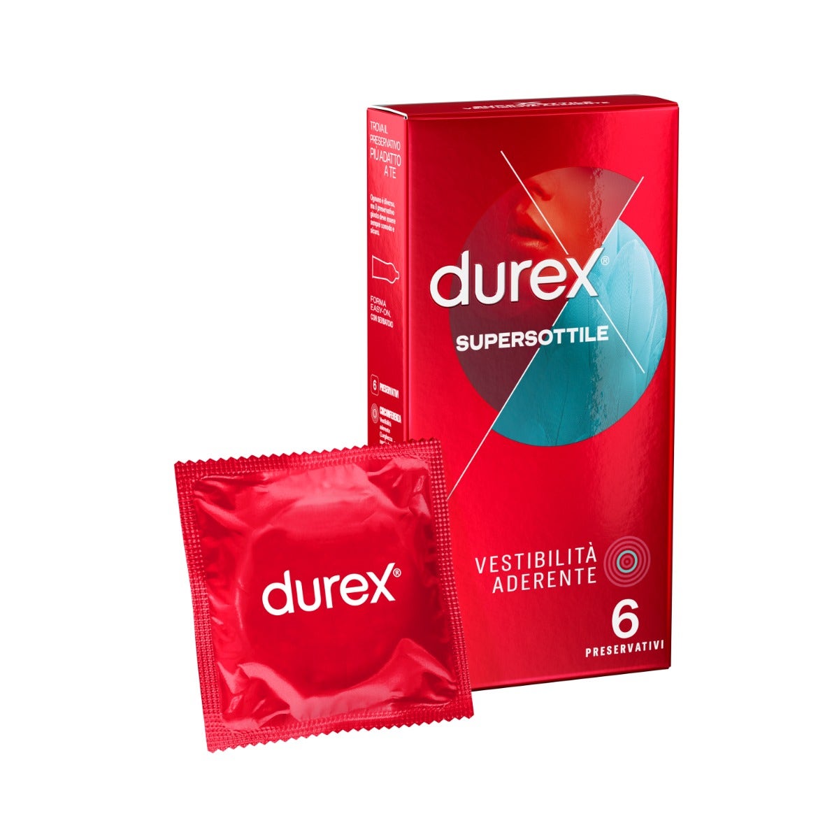Durex Supersottile Vestibilità Aderente 6 Preservativi-1