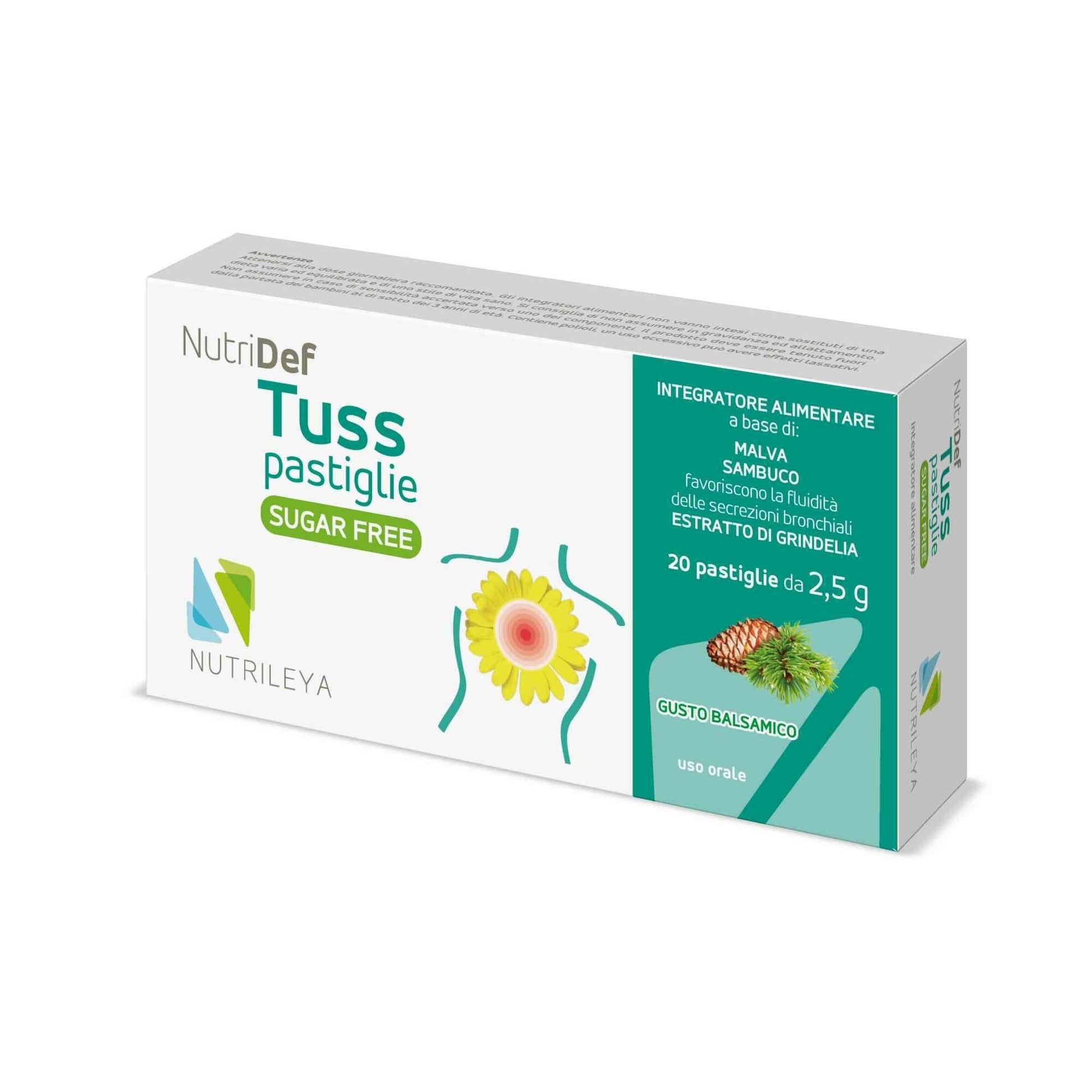 Nutridef Tuss 20 Pastiglie Sugar Free Pino Mugo-1