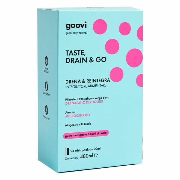 Goovi Taste Drain & Go Drenante Melograno e Frutti Di Bosco 24 Stick-1