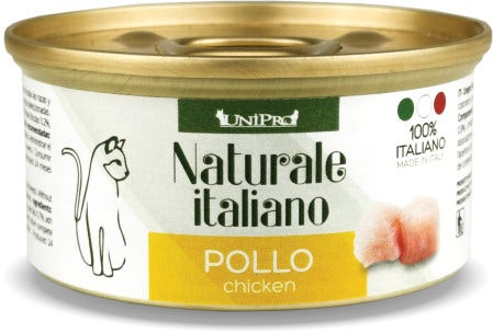 Unipro Naturale Italiano Cibo Umido Pollo Per Gatti Adulti Scatoletta 85g-2