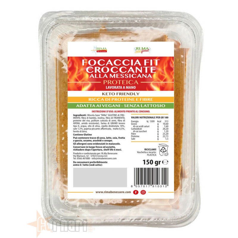 Focaccia Fit Croccante Alla Messicana 150g-1