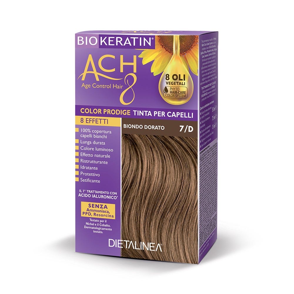 Biokeratin Ach8 Color Prodige Tinta Per Capelli Biondo Dorato 7/D-3