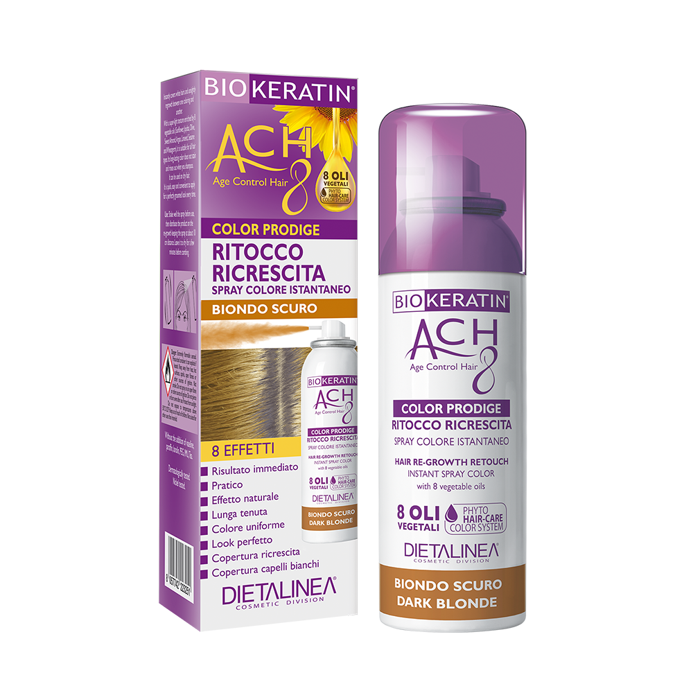 Biokeratin Ach8 Ritocco Ricrescita Spray Biondo Scuro 75ml-1
