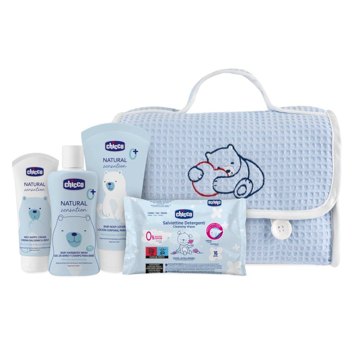 Chicco Natural Sensation Beauty Detergente Corpo&Capelli + Crema Corpo + Pasta Lenitiva + Salviette-1
