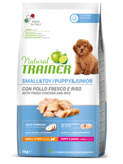 Natural Trainer Crocchette Pollo Fresco Per Cuccioli Di Taglia Piccola Sacco 7kg-3
