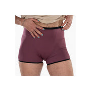 Fluyda Boxer Linea Basic Mutandina Assorbente Nero/Vinaccia Taglia M-6