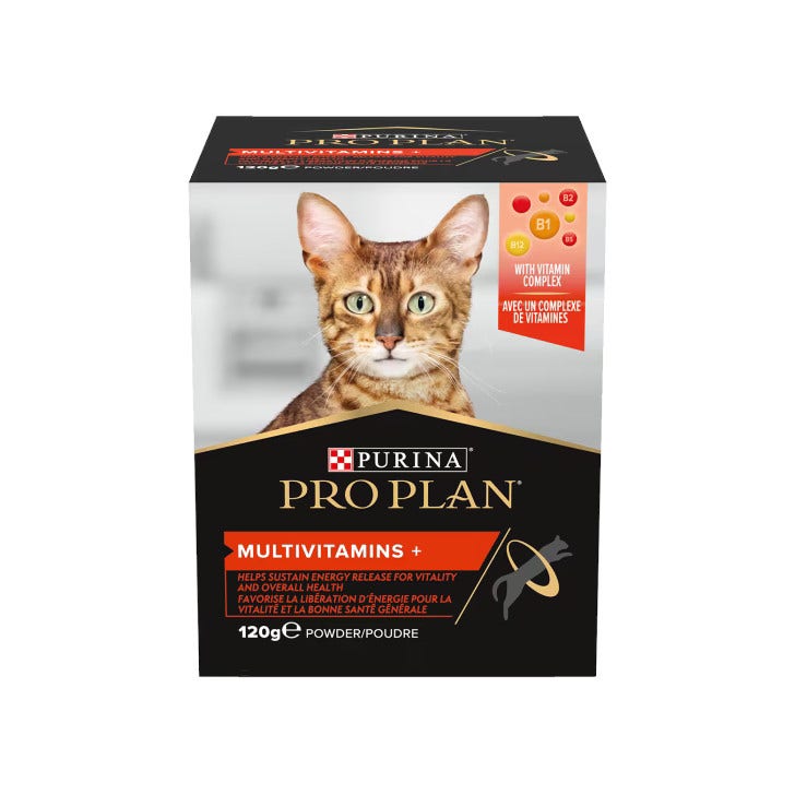 Purina Pro Plan Cat Supplement Multivitamin+ Alimento Complementare Per Gatti 120g-1
