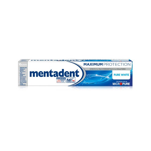 Mentadent Maximum Protection Pure White  75ml  - 1