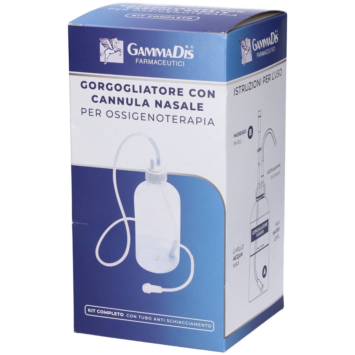 Gorgogliatore Per Ossigenoterapia Con Occhiale e Cannula Nasale-1