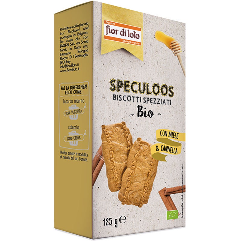I Fiori Di Loto Biscotti Speculoos Bio 125g-1