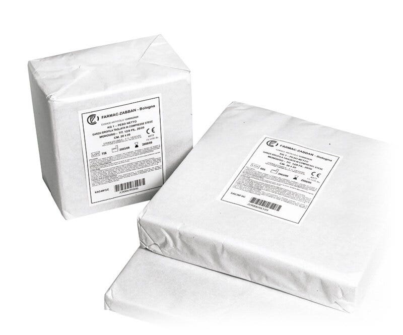 Garza Compressa 12/8 Idrofila 15x15cm 1kg-1