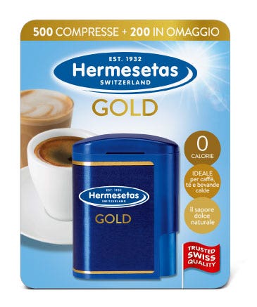Hermesetas Gold 500+200 Compresse-3