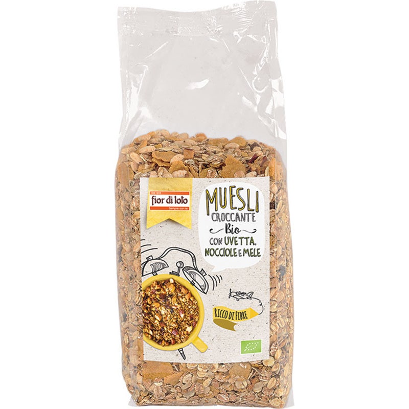 Muesli Croccante Con Uvetta Nocciole E Mele 750g-3