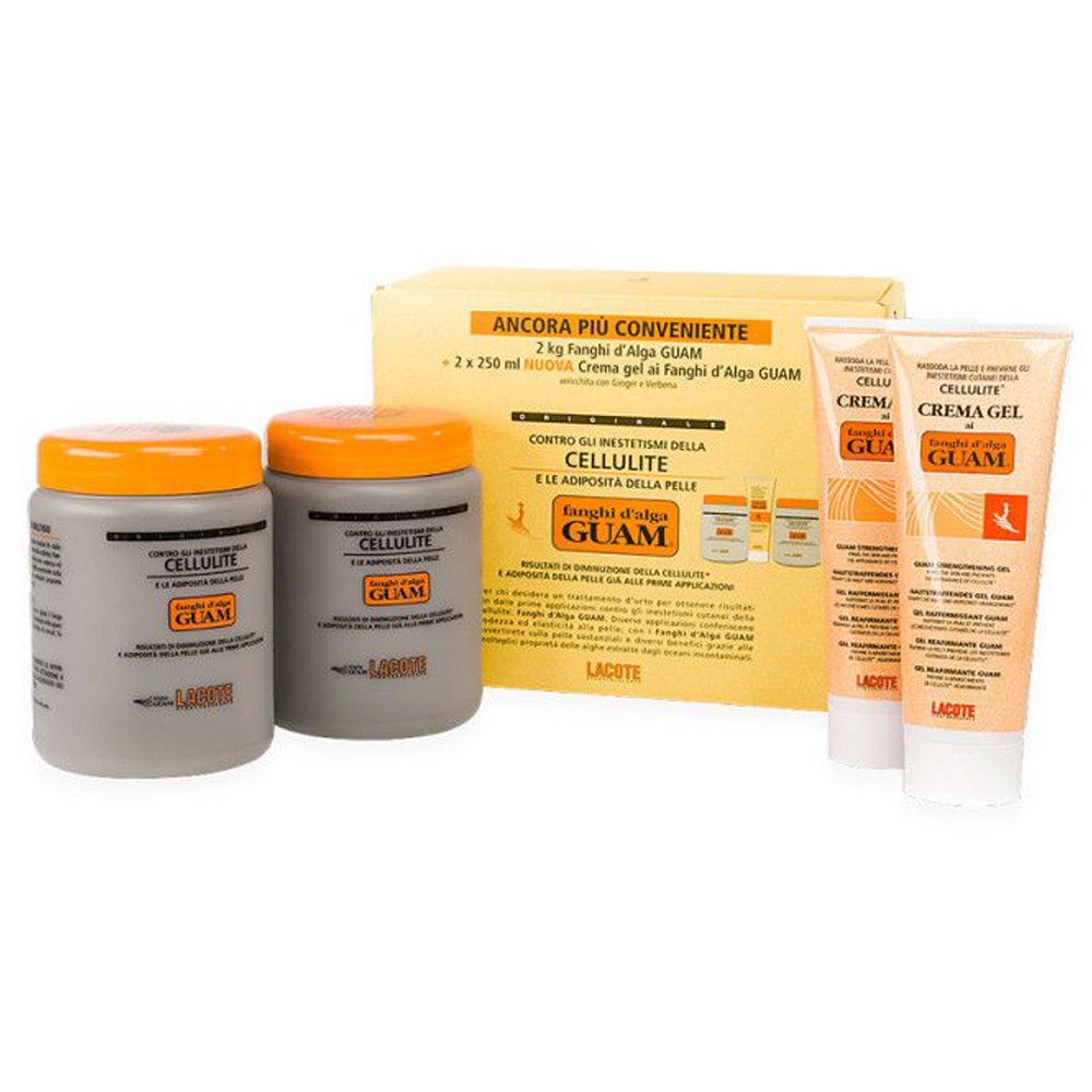 Fanghi D'Alga Guam Confezione Doppia Convenienza Fanghi 2kg+ 2 Tubi Crema Gel-4