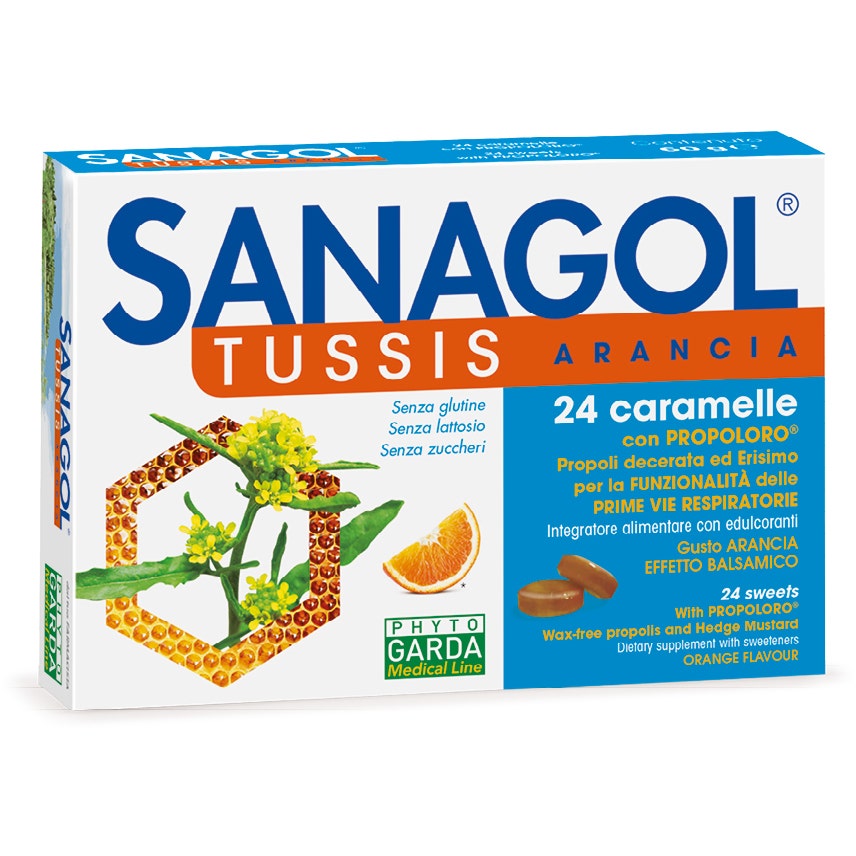 Sanagol Tussis Arancia 24 Caramelle  - 4