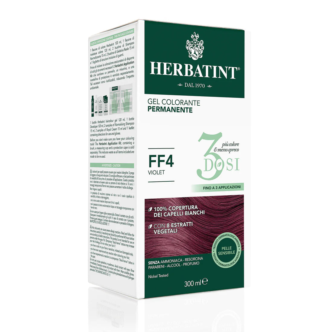 Herbatint Tintura Per Capelli Gel Permanente FF4 Violet 150ml-6