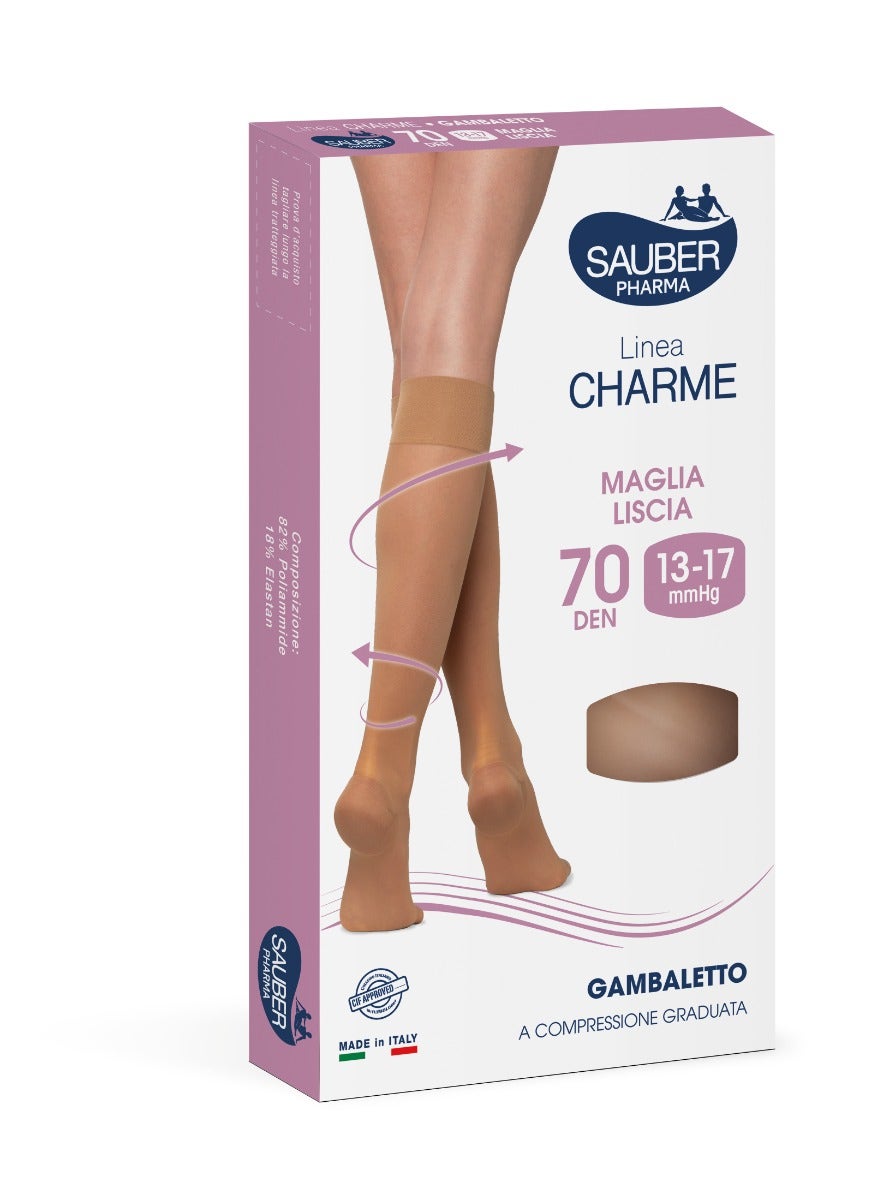 Sauber Linea Charme 70 Den Gambaletto Camel Taglia 4-4