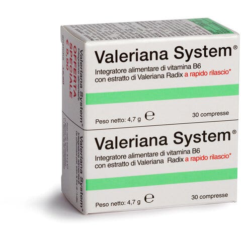 Valeriana System 30 Compresse + 30 Compresse-1