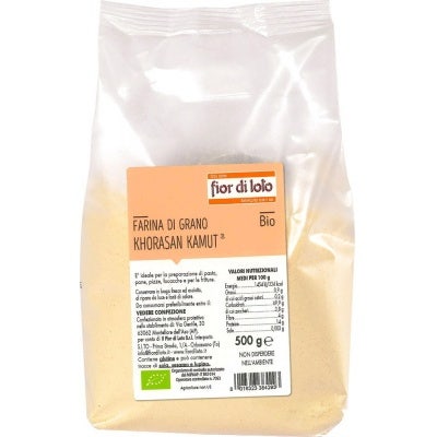 Fiori Di Loto Farina Bianca Di Grano Khorsan Kamut Tipo 0 Bio 500g-2